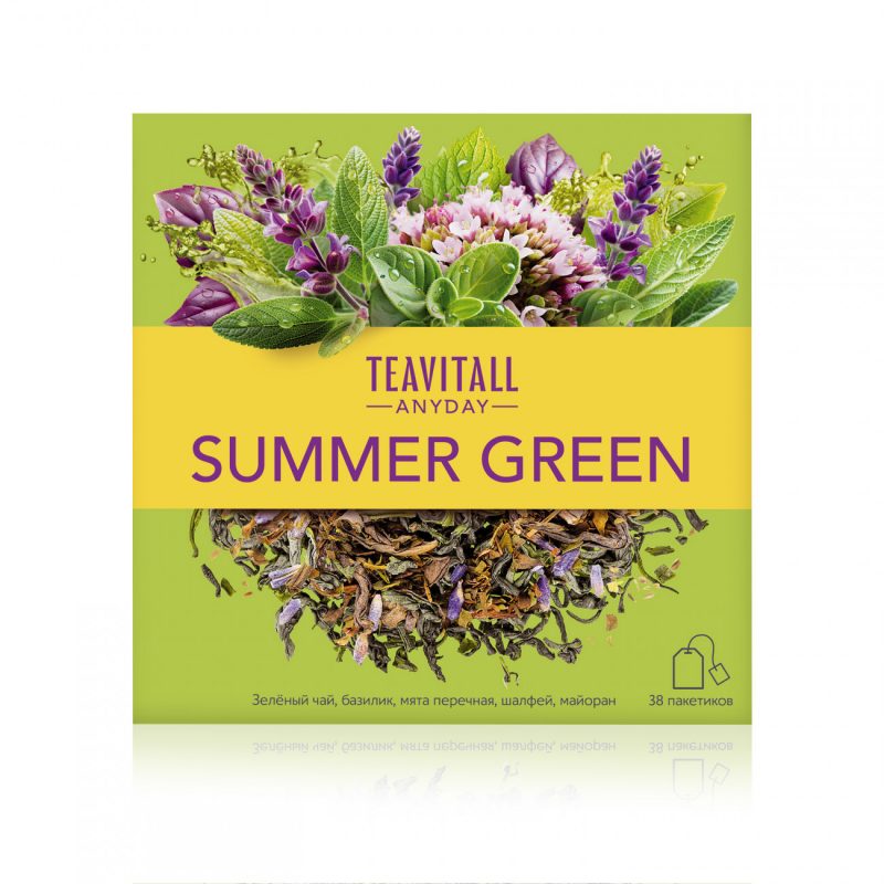 Чайный напиток Teavitall Anyday «Summer Green», 38 фильтр-пакетов